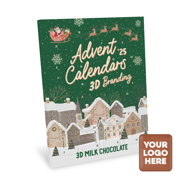 Advent Calendars – Maxi Advent Calendar – Milk Chocolate³ – 41% Cocoa – 3D Branding